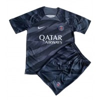 Camisa de time de futebol Paris Saint-Germain Goleiro Replicas 2º Equipamento Infantil 2023-24 Manga Curta (+ Calças curtas)